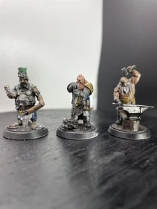 Miniaturas de mesa D&D pintadas impresas en 3D enanos guerrero herrero cocinero - Imagen 1 de 4