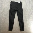 Kancan Jeans Juniors Size 1 Black Skinny Cut Off Stretch Polyester Blend Denim