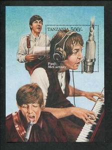 Tanzania Commemorative Souvenir Stamp Sheet - Paul McCartney - Picture 1 of 1