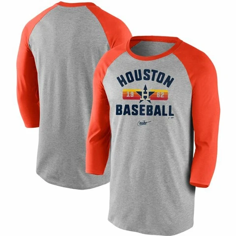 Houston Astros MLB Nike Tee Cooperstown Collection T-Shirt Gray Size M, XL, XXL Cover