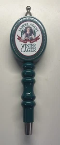 Vintage Samuel Adams Winter Lager Special Brew teal 11.25" wood Beer Tap Handle - Picture 1 of 7
