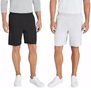 Neu mit Etikett Eddie Bauer 2er-Pack Lounge-Shorts für Herren schwarz/grau Größe 2XL $ 40 CC174 - Bild 1 von 2