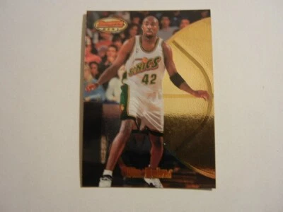 1997-98 BOWMAN'S BEST BASKETBALL CARD VIN BAKER #35  SEATTLE SUPER SONICS - Image 1 of 4