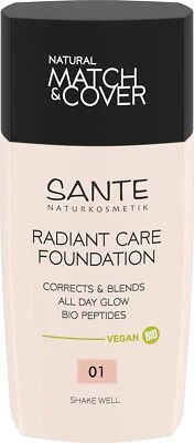 Radiant Care Foundation 01 Warm Ivory vegane Foundation mit Bio-Peptiden und ... - Bild 1 von 4