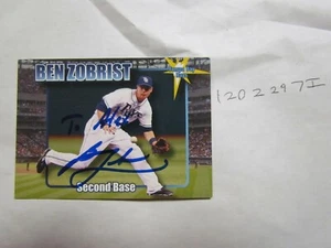 Ben Zobrist Signed Baseball Card - Picture 1 of 2