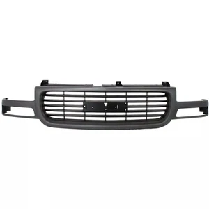 Grille Assembly For 1999-2006 GMC Yukon/XL Plastic Silver Shell & Black Insert - Picture 1 of 5