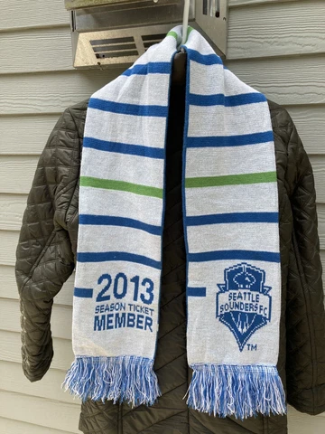 Adidas 2013 Seattle Sounders Soccer Season Ticket Member Holder MLS Scarf Cover
