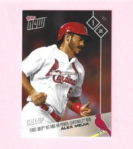 2017 Topps NOW Alex Mejia Call-Up RC #314 St Louis Cardinals HR in Rookie Debut - Picture 1 of 2