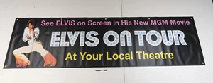 Elvis '72 Vintage Style Concert Stage Banner VERY RARE to promote movie! - Picture 1 of 4