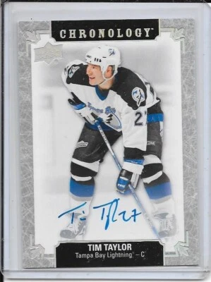 2018-19 Chronology Tim Taylor Franchise History Auto - Image 1 of 2