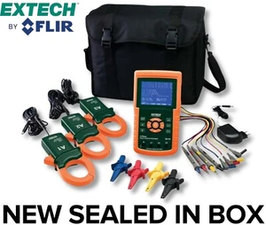 Extech Flir Power Analyzer 382100 1200A Kit Datalogger Trifase NUOVO IN SCATOLA - Foto 1 di 15