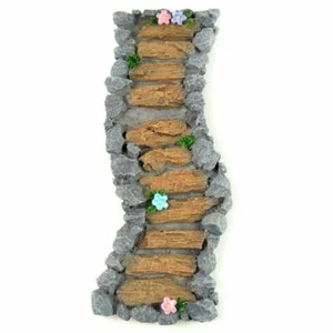 Miniature Dollhouse Fairy Garden Wood & Stone Pathway - Buy 3 Save $5 - Picture 1 of 1