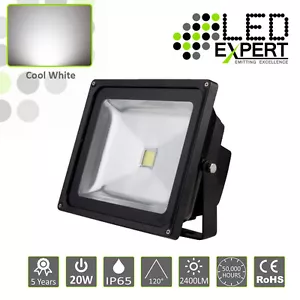 LED Expert 20w LED Flood Light Security 5 Year Warranty IP65 Cool White - Picture 1 of 4