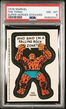 1976 Topps Marvel Super Heroes Stickers The Thing PSA 8 NM/MT
