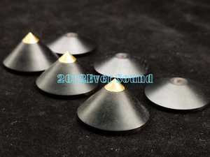 3er Set 33 mm Holz Spike Ständer Basis CD Amp Lautsprecher Spike Isolierung Füße Pad - Bild 1 von 4
