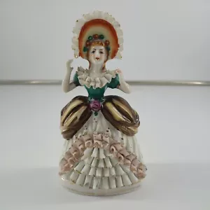 Estatuilla de dama de lujo Orión China pintada a mano hecha en el Japón ocupado - Imagen 1 de 5