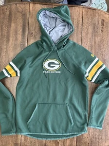 Under Armour NFL Combine Green Bay Packers Hoodie Mens Small “Make History” EUC - Picture 1 of 9