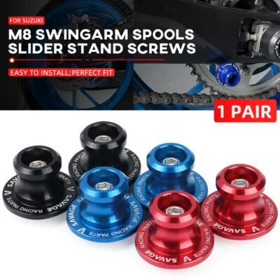 Swingarm Spools Slider Stand Screws For SUZUKI GSX-8S/R GSXR600/750 V-Strom 650 - Image 1 of 4
