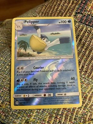 POKEMON Trading Card stage 1 Pelipper HP100 Courier Fly 38/149 Foil - Image 1 of 2