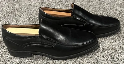 Zapatos sin cordones Florsheim negros sin usar, en caja, para hombre 10 B cómodos mocasines ortholite Foto 1 de 4