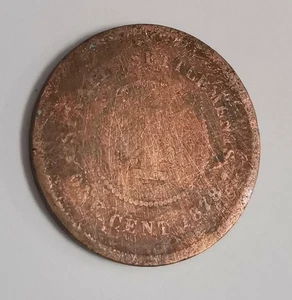 Mazuma *MC2199 Straits Settlements 1878 Queen Victoria One Cent Keydate *RARE - Picture 1 of 2