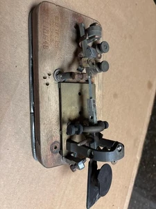 Vintage Morse Code Key W.U. TEL Telegraph Sounder Relay Ohms ham radio - Picture 1 of 1