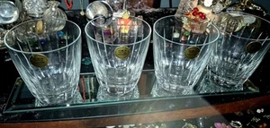 4 Kristall Whisky Gläser~cristallo al piombo~*Neu mit Aufkleber Italy*  - Bild 1 von 4