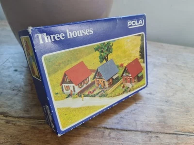 POLA N Gauge 224 Siedlerhäuser | 3 Houses Kit | Vintage 1980s | West Germany - Image 1 of 4