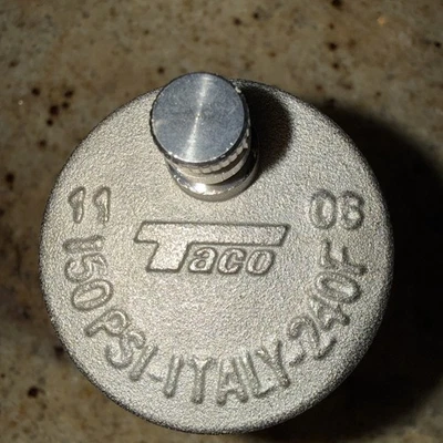 Taco 400 HY-VENT Automatic Hot Water Air Vent 1/8 In NPT 150 PSI NEW 2 Available - Image 1 of 4