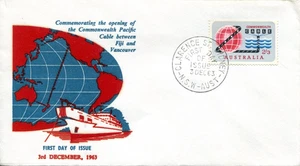 1963 Opening of the Commonwealth Pacific Telephone Cable - ACCA FDC Red/Blue - Picture 1 of 2