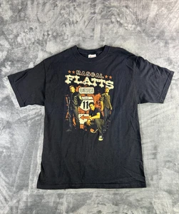 Rascal Flatts 2011 Tour T-Shirt L Black Flats Fest Country Band Tee Hanes USA - Picture 1 of 7