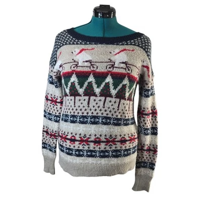 Suéter Abercrombie & Fitch Mujer Vacaciones Navidad Feria Isla M Foto 1 de 4