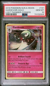 2018 Pokemon Sun & Moon Lost Thunder Cosmos #141 Gardevoir Holo PSA 10 GEM MINT - Bild 1 von 2