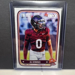 2024 ONYX Vintage Football Ali Jenningsn #OVALJE Virginia Tech WR - Picture 1 of 11