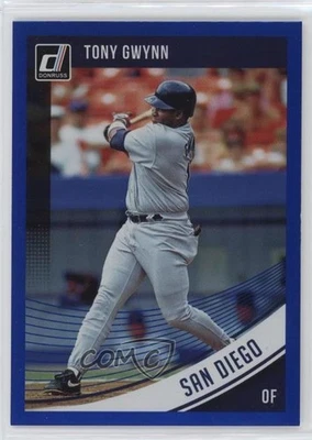2018 Panini Donruss Holo Blue Tony Gwynn #165 HOF - Image 1 of 2