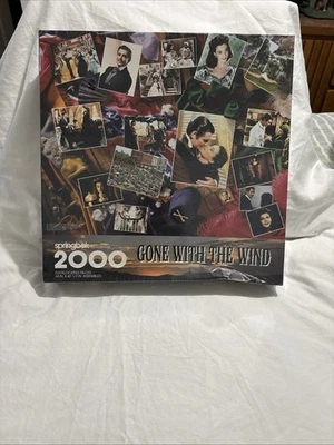 Gone With The Wind Springbok By Hallmark 2000 Interlocking Puzzle Pieces 34”x42” - Image 1 of 4
