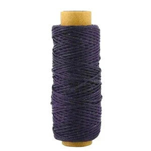 Waxed Black Linen Thread 50m Durable Strong for Jewelry Leather Sewing Crafts - Picture 1 of 2