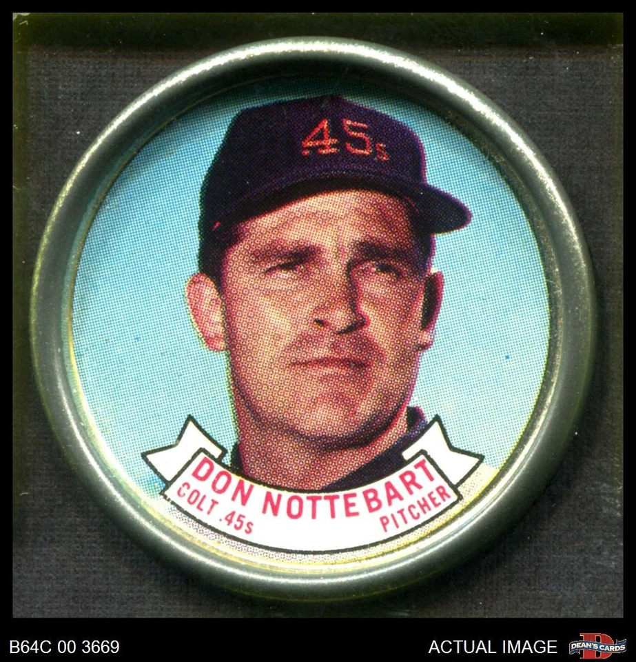 1964 Topps Coins #119 Don Nottebart  Colt 45s 3 - VG - Image 1 of 1