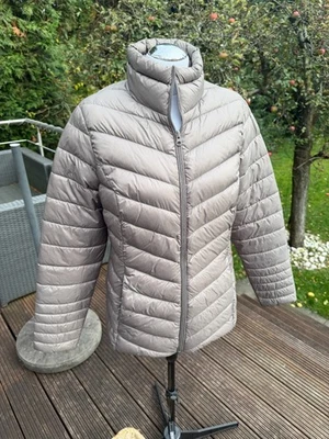 Damen Steppjacke C&A, Größe M [~40/42] - beige-grau (mit Ärmeln) sehr leicht - Bild 1 von 4