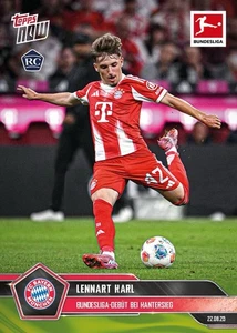 Topps NOW Bundesliga 2025/2026 - Card 006 - Lennart Karl - Bayern München VVK - Bild 1 von 2