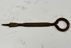 Vintage rustikal braun Brüder Hardware Werbung Metall Flaschen Dosenöffner - Bild 1 von 5