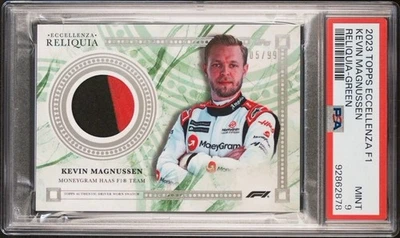 2023 Topps Eccellenza Formula 1 Reliquia-Green Kevin Magnussen /99 - Haas PSA 9 - Image 1 of 3