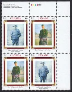 CANADIAN REGIMENTS = Military Infantry = Canada 2000 #1877a MNH UR BLOCK of 4 - Picture 1 of 1