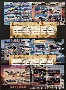 8x Militärschiffe / Luftfahrt - CTO Papier ohne Kleber - D116 - Bild 1 von 1