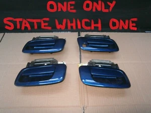 VAUXHALL ZAFIRA MK1 2003 FRONT ,REAR EXTERIOR DOOR HANDLE BLUE Z21B / ONE ONLY - Picture 1 of 1