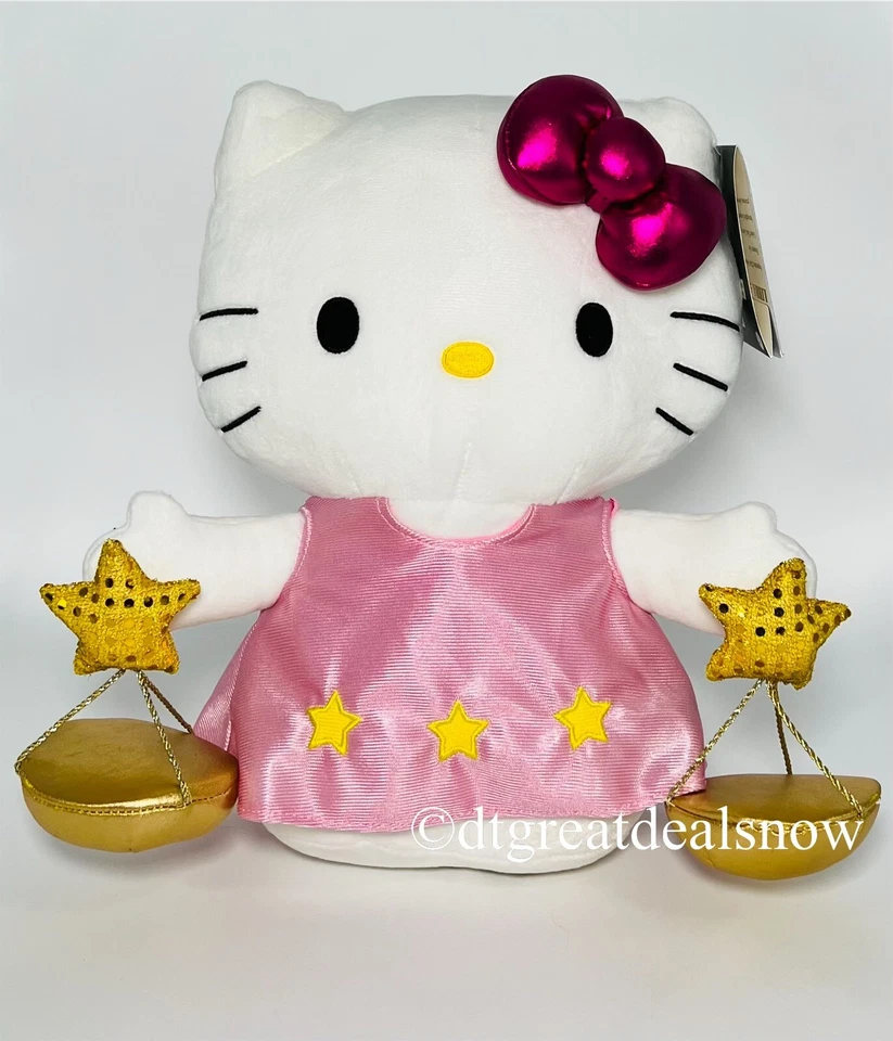 Sanrio Hello Kitty Star Sign Libra 13" Medium Plush Zodiac Costume Pink NEW - Image 1 of 4