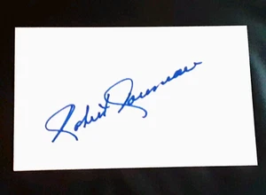 TARJETA ÍNDICE AUTOGRAFIADA FIRMADA POR BOBBY ROUSSEAU HOCKEY MONTREAL CANADIENSES 3X5 - Imagen 1 de 1