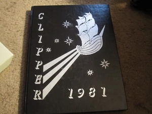 1981 CLIPPER - JOHN ADAMS HIGH SCHOOL YEARBOOK - OZONE PARK, NY - Bild 1 von 4
