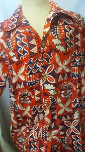 EXTREM SELTENES VINTAGE 1974 hawaiianisches SHRINER POTENTAT Marshall Wilkings Shirt L - Bild 1 von 5