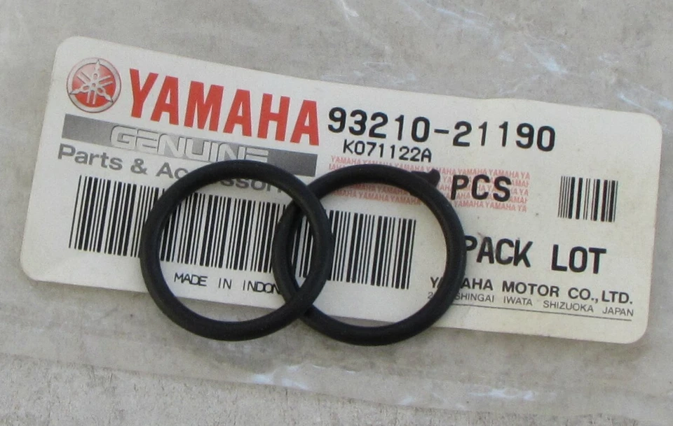 93210-21190 Juntas tóricas Yamaha (juego de 2) para XS650 TZ125 TZ250 RD60 GTMX GT1 DT100  Foto 1 de 1
